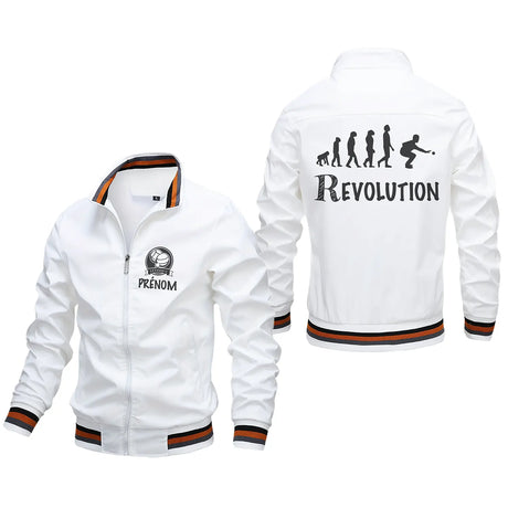 Veste De Pétanque Avec Prénom Et Logo Personnalisés, Boulistes Révolution, Cadeau Original Fan De Pétanque - CT06092342 Blanc