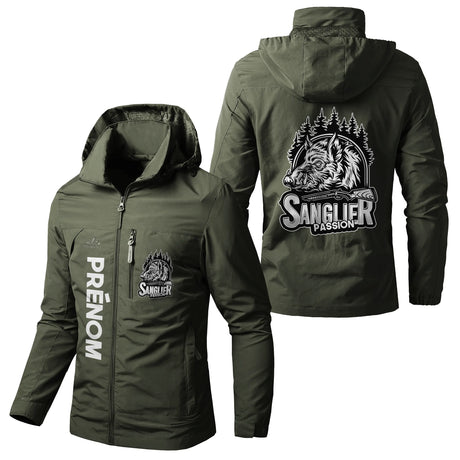 Veste Imperméable Et Coupe-Vent Chasse Au Sanglier, Cadeau Idéal Chasseurs - CT07092354 Vert