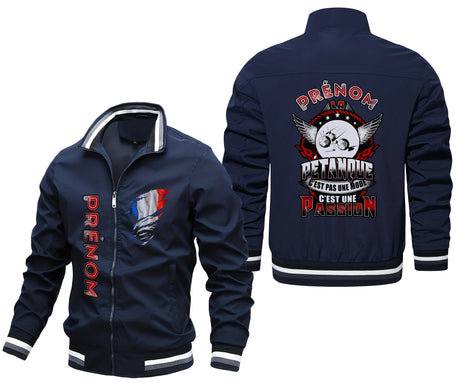 Veste De Pétanque Personnalisée, La Pétanque C'est Pas Une Mode, C'est Une Passion, Cadeau Idéal Bouliste - CT07092360 Marine