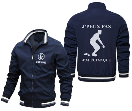 Veste De Pétanque Personnalisée, J'peux Pas J'ai Pétanque, Cadeau Idéal Bouliste - CT07092361 Marine