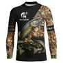Sweater all-over brochet Pike Hunter camouflage automne illustration
