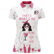 Produits Golf et Vin, Polo de Sport, Cadeau Humour Golfeuse, Polo Femme - CT08112218 - POLO FEMME