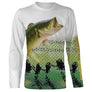 Sweat zippé pêche bar all-over peau argentée écaillée motif bar carnassier en attaque prénom personnalisé pêcheur