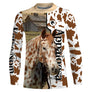 T-shirt cheval Appaloosa all-over fond peau de vache motif Appaloosa moucheté cavalier prénom personnalisé
