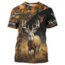 Sweat à capuche chasse cerf camouflage orange flamboyant avec grand cerf et lettrage J'peux pas j'ai chasse