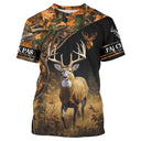 Sweat à capuche chasse cerf camouflage orange flamboyant avec grand cerf et lettrage J'peux pas j'ai chasse