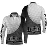 Polo De Golf Personnalisé Homme Et Femme, Cadeau Orginal Golfeur - CT10092225 - Polo Manches Longues Unisexe