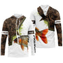 T-shirt pêche carpe camouflage roseaux motif carpe miroir all-over prénom personnalisé pêcheur cyprinidé étang