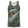 Débardeur all-over brochet humour camouflage prénom personnalisé J'peux pas