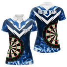 Maillot bowling personnalisé femme bleu, variante coloris pour team et club
