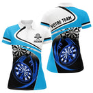 Maillot bowling personnalisé femme bleu, variante coloris pour team et club
