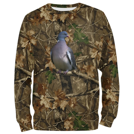 Collection Nature Imprimée : Camouflage et Pigeons - Confort et Style pour Toutes Vos Aventures - AL12062434 - Sweater All-Over