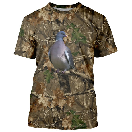 Collection Nature Imprimée : Camouflage et Pigeons - Confort et Style pour Toutes Vos Aventures - AL12062434 - Tshirt