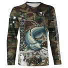 Sweat capuche pêche silure all-over camouflage forêt motif silure poisson-chat barbillons prénom personnalisé