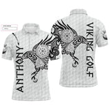 L'art du Tatouage Corbeau Viking, Polo de Golf Personnalisé Homme et Femme, Design Cool Pour Golfeur, Golfeuse, Idée Cadeau Original Golf - CTS17052223