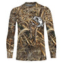 T-shirt manches longues enfant pêche bar leurre camouflage roseau loup mer