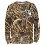 Sweater all-over pêche bar leurre camouflage roseau motif loup mer estuaire