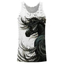 Sweat à capuche cheval passion noir et blanc cheval aquarelle coupe unisexe
