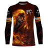 Alpenext T-shirt Chevaux de Feu-Cadeau Personnalisé Amoureux des Chevaux, Fan de Cheval - CTS18062215