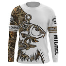 Maillot UV manches longues pêche carpe humour Près des carpes bicolore blanc camouflage prénom personnalisé