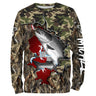 Pêche du Saumon, Camouflage, Drapeau Suisse, Cadeau Personnalisé Pêcheur - CT19072211 Sweater All Over Unisexe