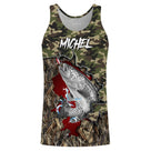 Sweat zippé all-over pêche truite camouflage drapeau suisse pour pêcheurs salmonidés