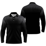 Polo de Sport, Golf, Tennis, Cadeau Original Pour Golfeur et Golfeuse, Polo à Séchage Rapide Homme Femme - CTS21052216 - Polo Manches Longues Unisexe Noir