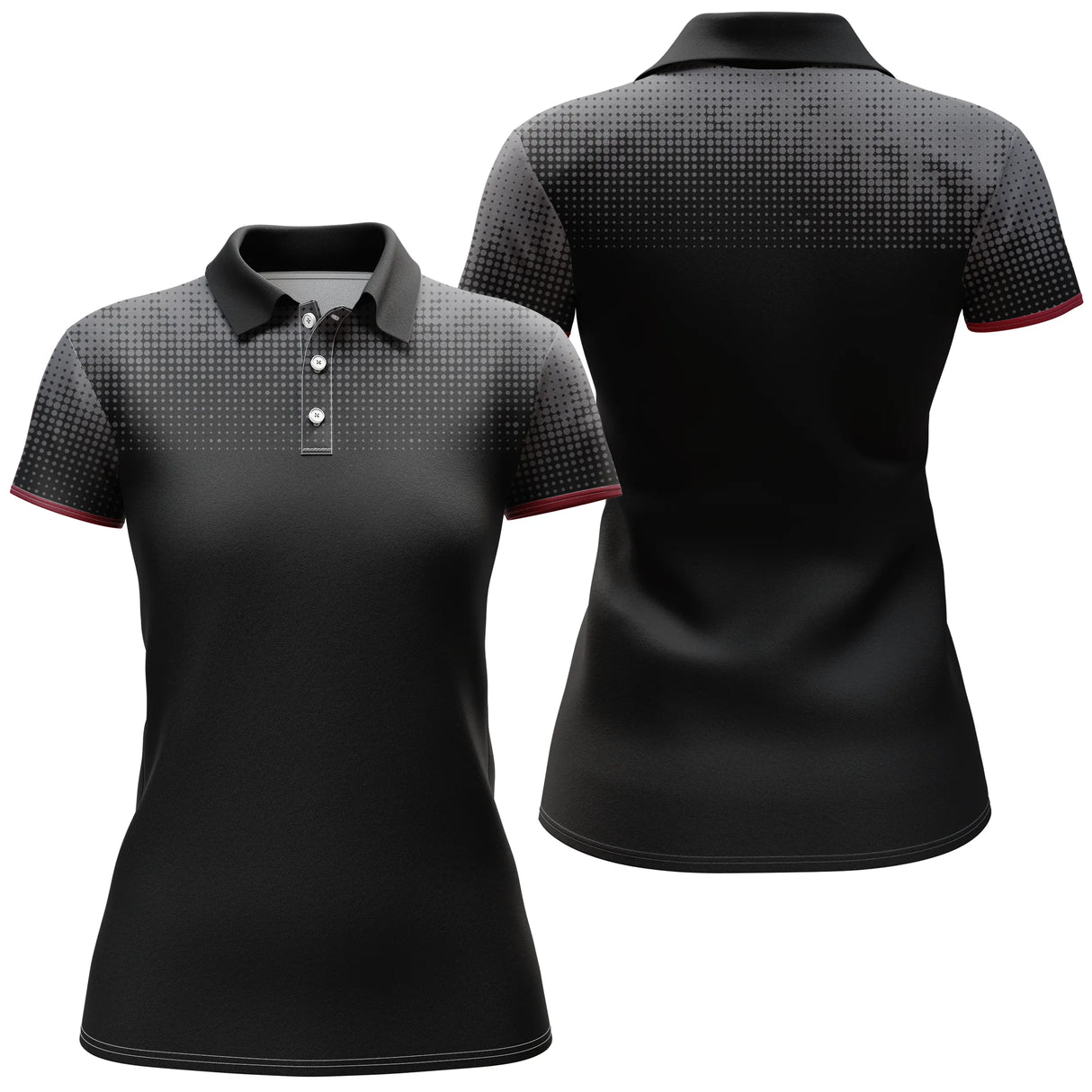 Polo de Sport, Golf, Tennis, Cadeau Original Pour Golfeur et Golfeuse, Polo à Séchage Rapide Homme Femme - CTS21052216 - Polo Femme Noir