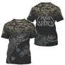 Polo pêche unisexe camouflage gris squelette poisson Fish Reaper vue côté
