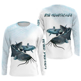 Pêche du Silure, Catfish, Poisson de Chat, Cadeau Idéal Pour Pêcheur, Tee shirt All-Over, Vêtements Anti-UV, Big Moustaches - CTS25052215 T-shirt Anti UV Manches Longues Unisexe