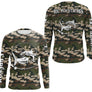 Sweat capuche pêche silure UV all-over camouflage forêt motif silure humour Big Moustaches prénom personnalisé