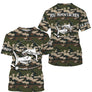 Maillot UV manches longues pêche silure all-over camouflage motif silure humour moustaches prénom personnalisé