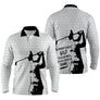 Polo de golf manches longues unisexe blanc humour Un Mauvais Jour Au Golf parcours frais