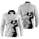 Polo de golf manches longues unisexe blanc humour Un Mauvais Jour Au Golf parcours frais