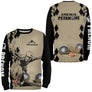 Sweater pétanque sable humour j'peux pas joueur boules dos texte manche bouliste personnalisé