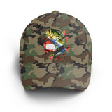 Alpenext - Casquette Pêcheur, Pêche du Bar, Cadeau Original Fans de Pêche, Motifs Camouflage, Drapeau Suisse - CT01072221