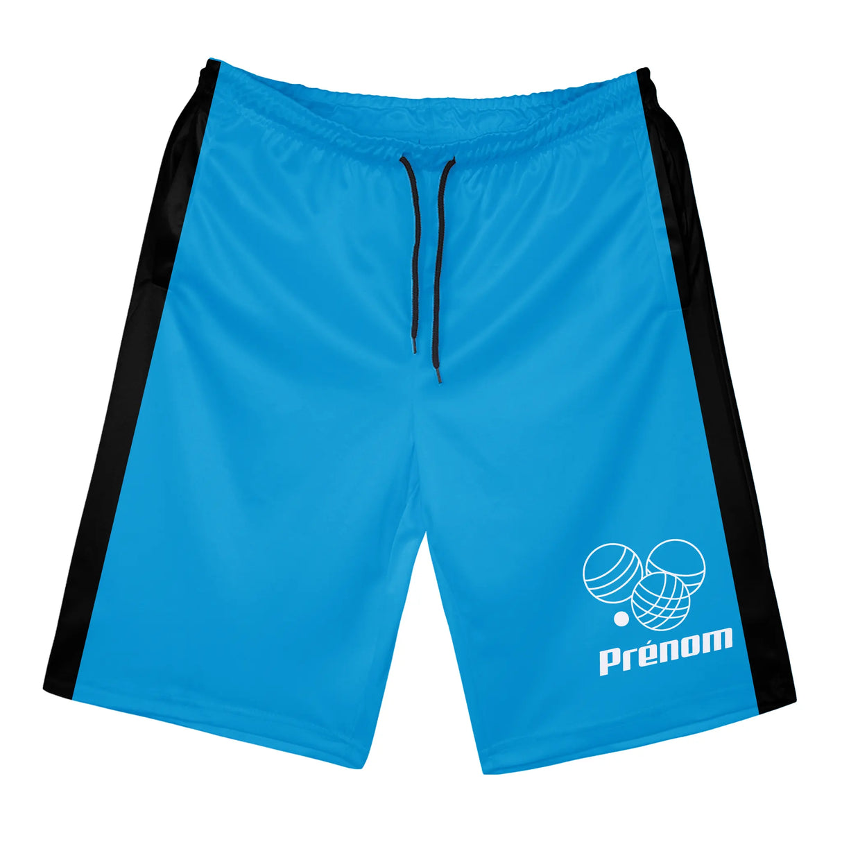 Shorts de Sport Prénom – Confort et Style pour Chaque Match - A010724N36 - Bleu Vif