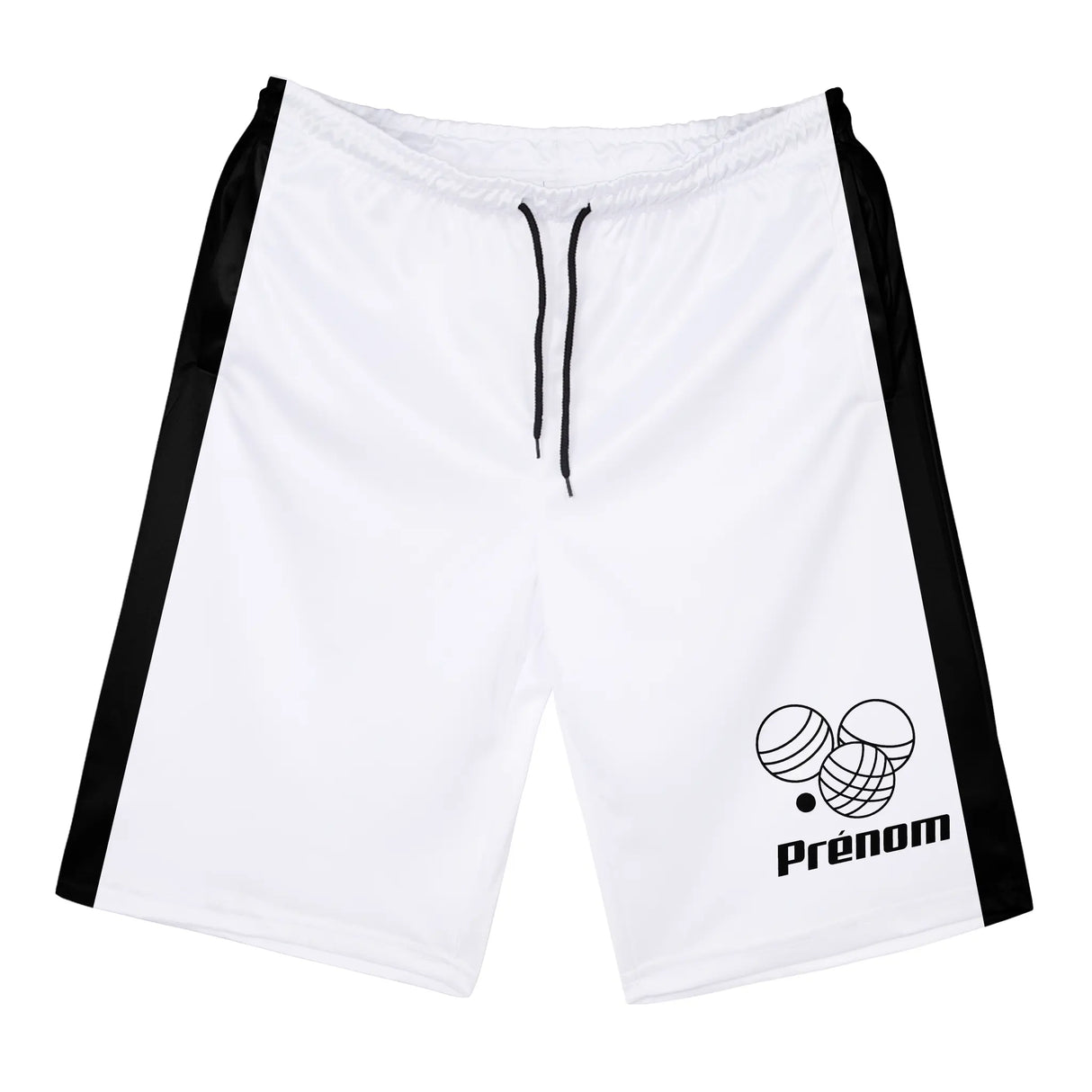 Shorts de Sport Prénom – Confort et Style pour Chaque Match - A010724N36 - Blanc