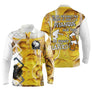 Polo pétanque jaune doré variante coloris texture bière conviviale design bouliste apéritif