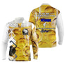 Polo pétanque jaune doré variante coloris texture bière mousseuse design bouliste convivial