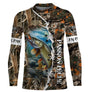Débardeur all-over pêche brochet camouflage roseau motif carnassier