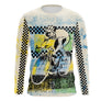 T-shirt cyclisme variante avec scène vélo années 90