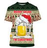 Pull De Noël, Bière, Merry Drunk, Cadeau Noël Famille - CT07112238