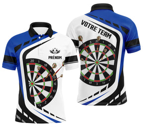 Polo de Fléchettes Personnalisé "Précision de Champion" - Confort et Style pour Votre Équipe - ALP12032469 - Polo Homme Bleu