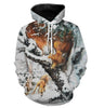 T-shirt, Sweat Chasse Au Renard, Le Renard Roux Chasse Sous La Neige - CT12112237