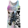 Débardeur cheval unisexe Appaloosa fond pastel slogan Just fille aime Appaloosa prénom personnalisé