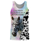 Débardeur cheval unisexe Appaloosa fond pastel slogan Just fille aime Appaloosa prénom personnalisé