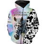 Sweat capuche zippé cheval Appaloosa fond pastel slogan Just fille aime Appaloosa prénom personnalisé