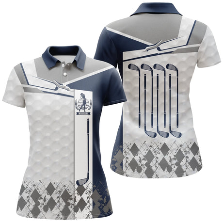 Polo de Golf Personnalisé, Cadeau Original Golfeur, Golfeuse, Polo à Séchage Rapide Club de Golf - CTS17052213 - Polo Femme Marine