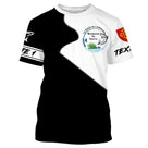 T-shirt pêche truite variante coloris alternative, design La Gaule Lemboulas truite et logos personnalisés